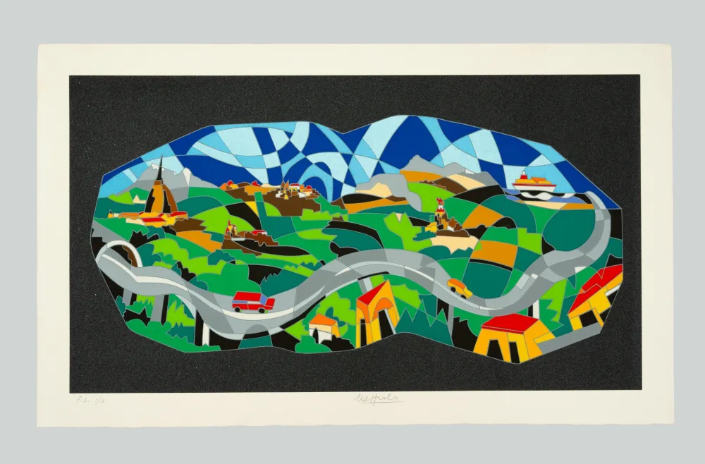 Serigrafia Nespolo - Composizione