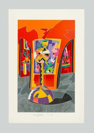 Serigrafia Nespolo - Composizione