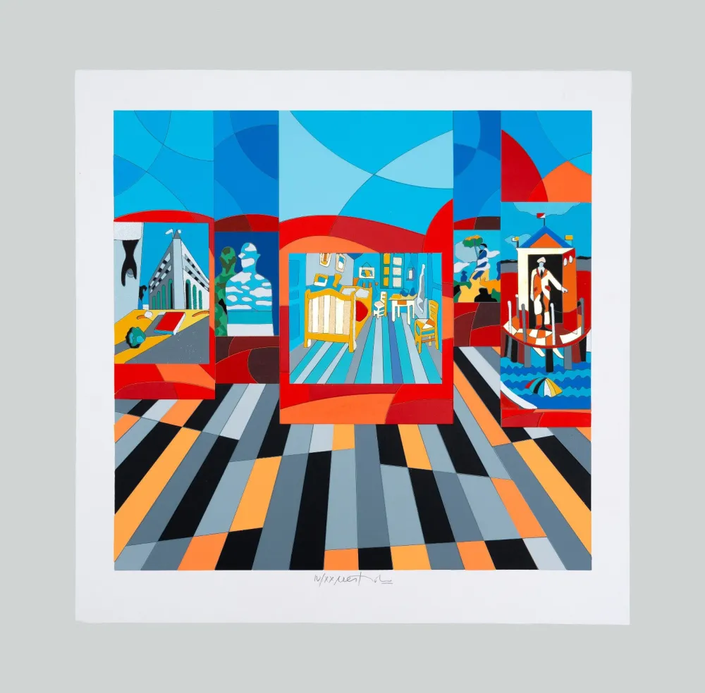 Serigrafia Nespolo - Composizione