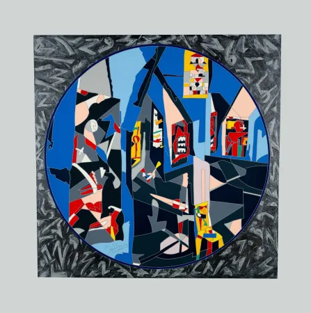 Serigrafia Nespolo - Composizione