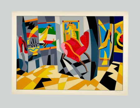 Serigrafia Nespolo - Composizione