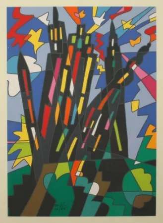 Litografia Nespolo - SENZA TITOLO