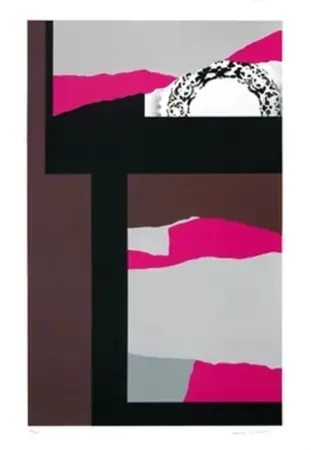 Serigrafia Nevelson - Composition violette