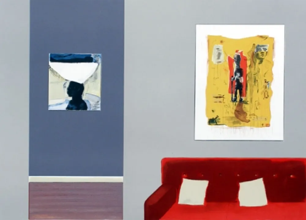 Litografia Nhlengethwa - Tribute to Deborah Bell