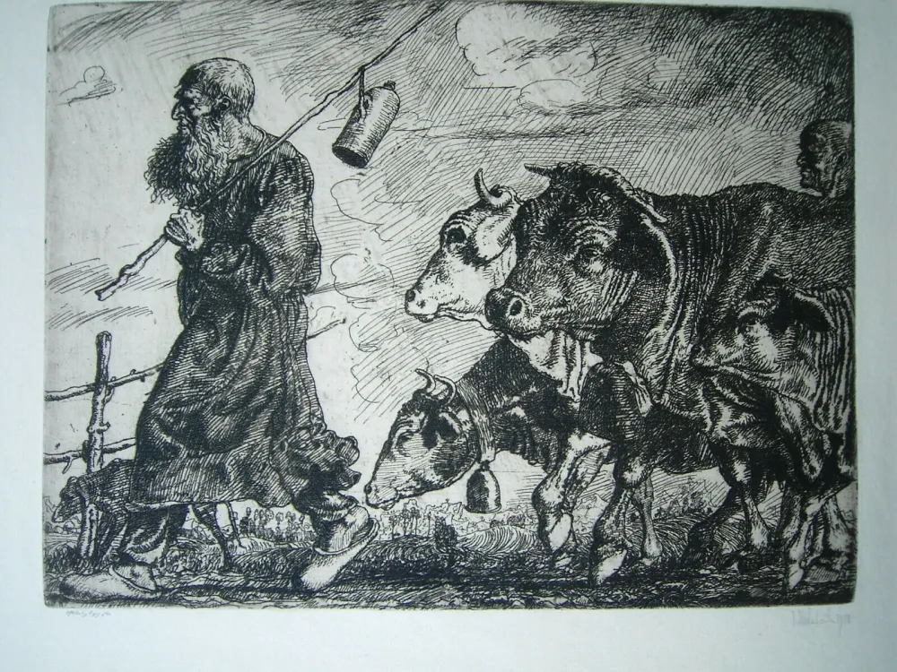 Incisione Nicklas - Alter Hirte