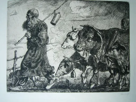 Incisione Nicklas - Alter Hirte