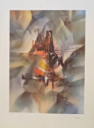 Litografia Nierman - Bach, from the Sound of Color portfolio