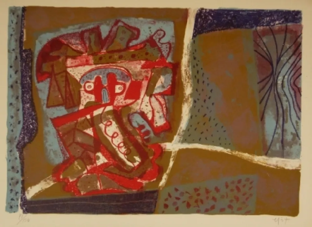 Litografia Nieto - Tête rouge