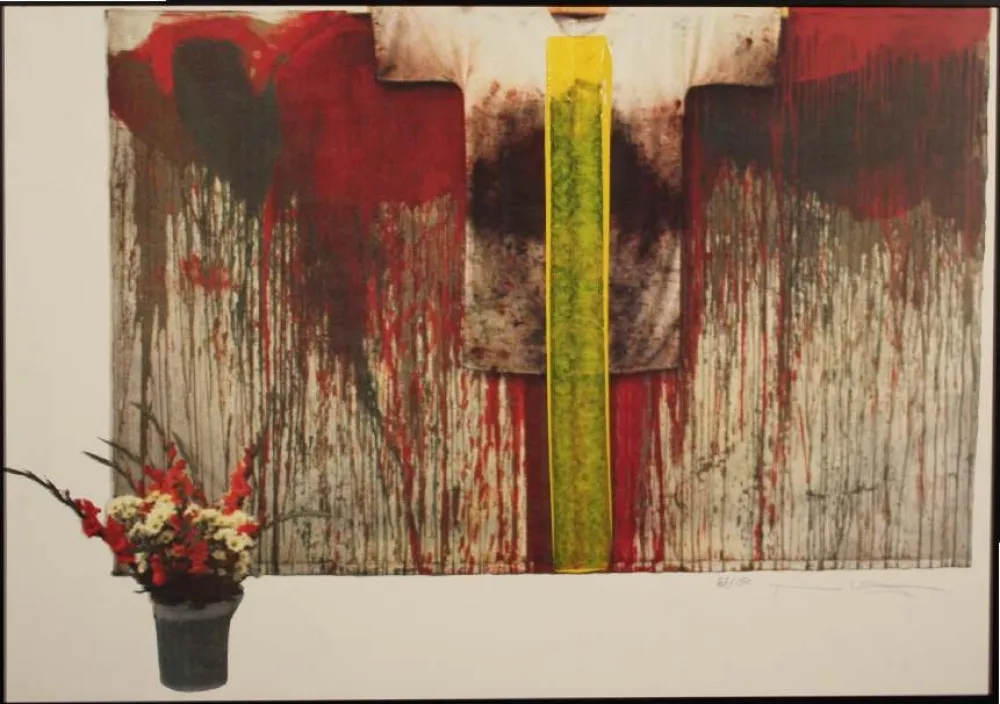 Litografia Nitsch - SENZA TITOLO