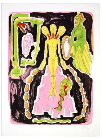 Litografia Nørgaard - Mes chers amis 