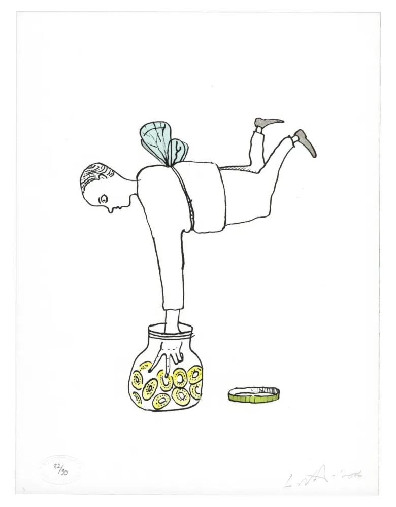 Litografia Nørgard - Homme Papillon