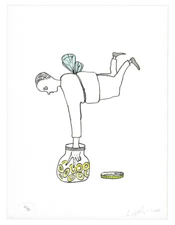 Litografia Nørgard - Homme Papillon