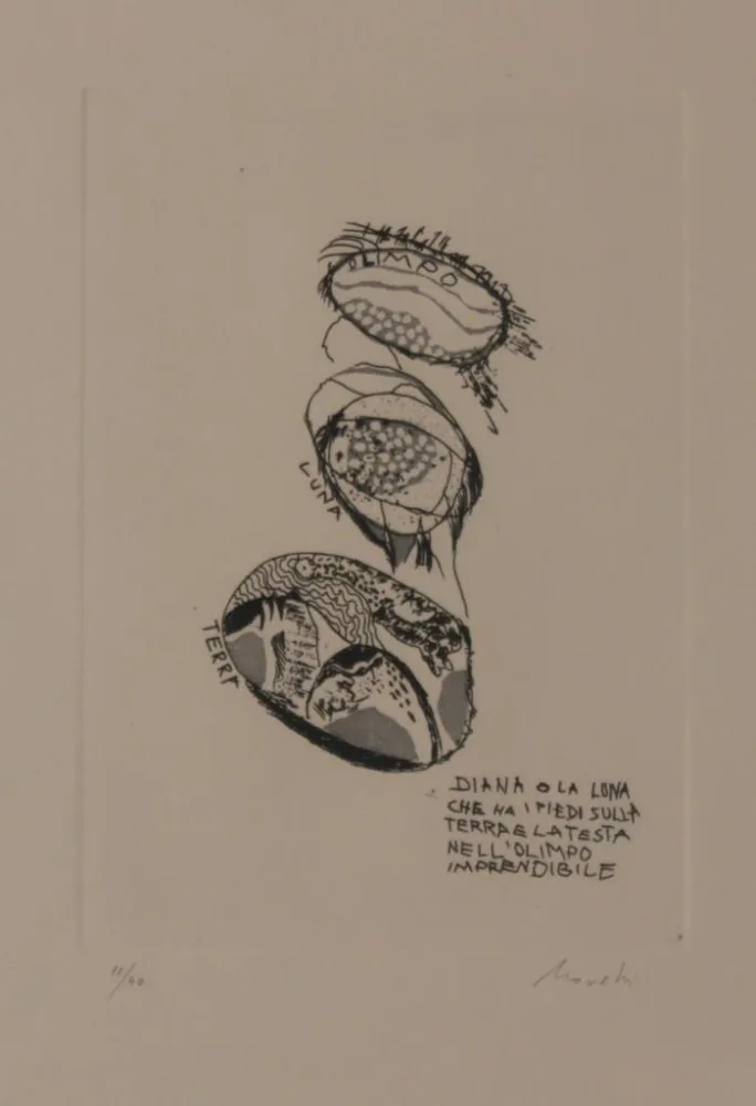 Litografia Novelli - DAS BAD DER DIANA