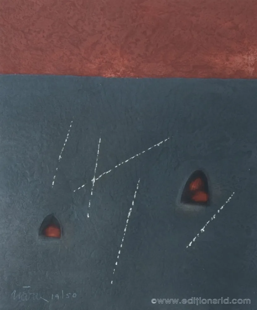 Incisione Nóvoa - CARRÉ NOIR & ROUGE 