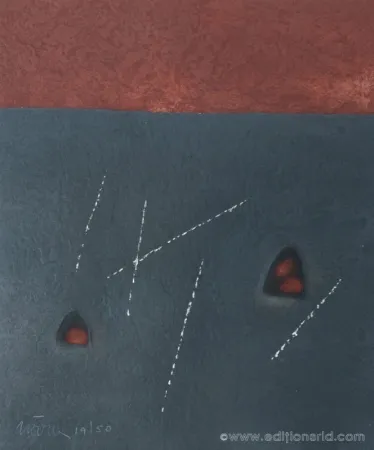 Incisione Nóvoa - CARRÉ NOIR & ROUGE 