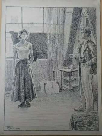 Non Tecnico Oertel - Maler und Modell / Artist and Model