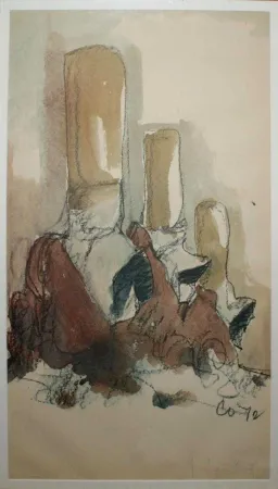 Litografia Oldenburg - Fagends Carved in Rock Fagend Canyon