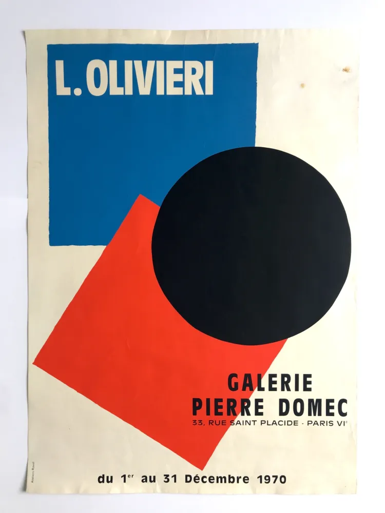 Manifesti Olivieri - Galerie Pierre Domec