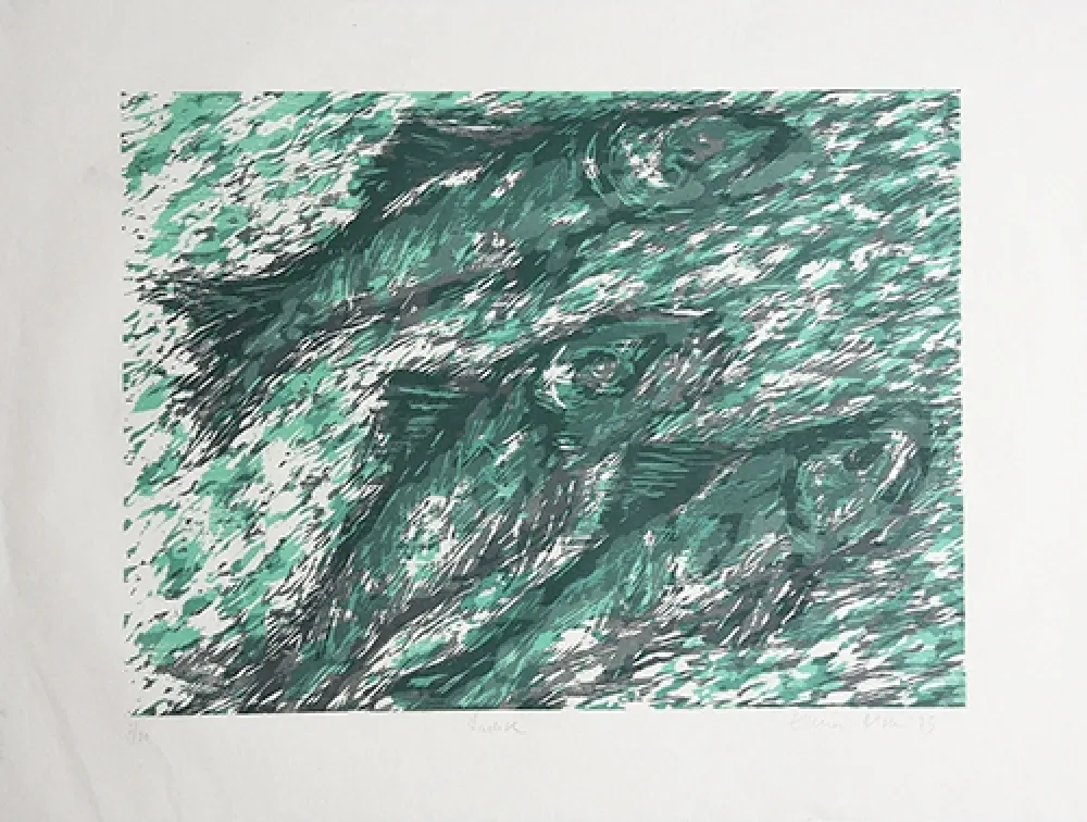 Incisione Su Legno Olsen - Lachse / Salmon