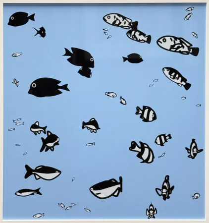 Serigrafia Opie - We swam amongst the fishes (version 1)