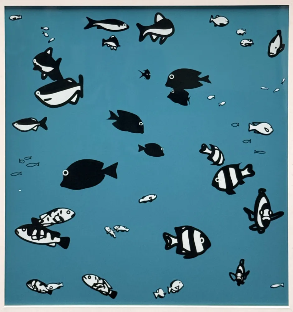 Serigrafia Opie - We swam amongst the fishes (version 4)