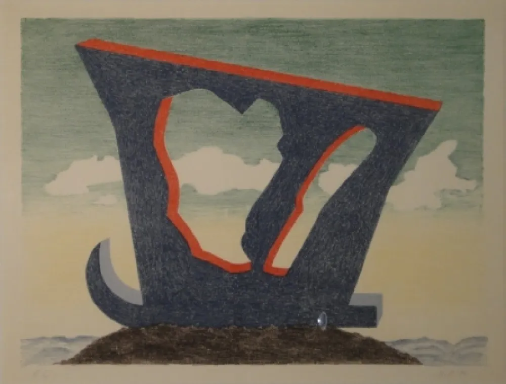 Litografia Oppenheim - Le grand liparide, Silberschwanz. 