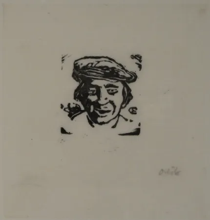 Incisione Su Legno Orlik - Kleiner Kopf