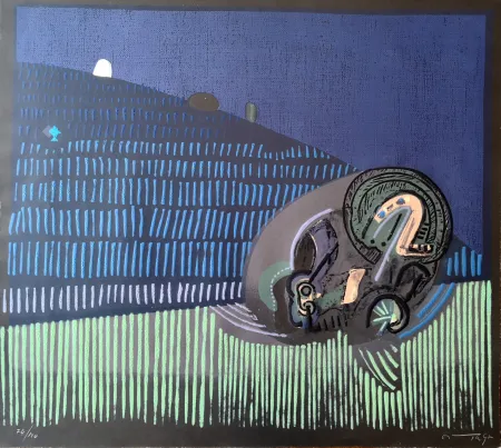 Linoincisione Ortega - Composizione