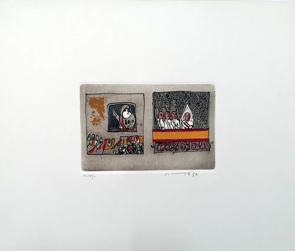 Acquaforte E Acquatinta Ortega - Dittatura