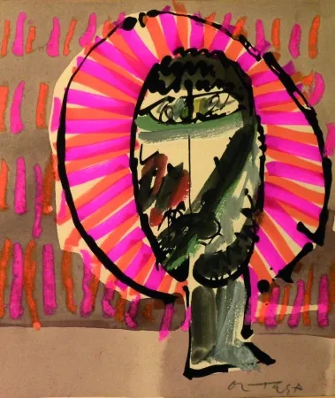 Litografia Ortega - Volto