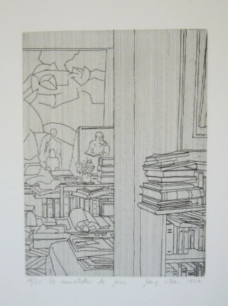 Incisione Ortner - Les immortelles de Jean 