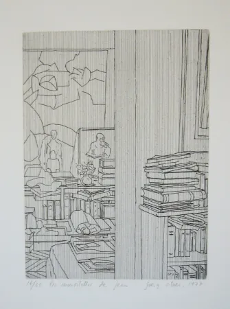 Incisione Ortner - Les immortelles de Jean 