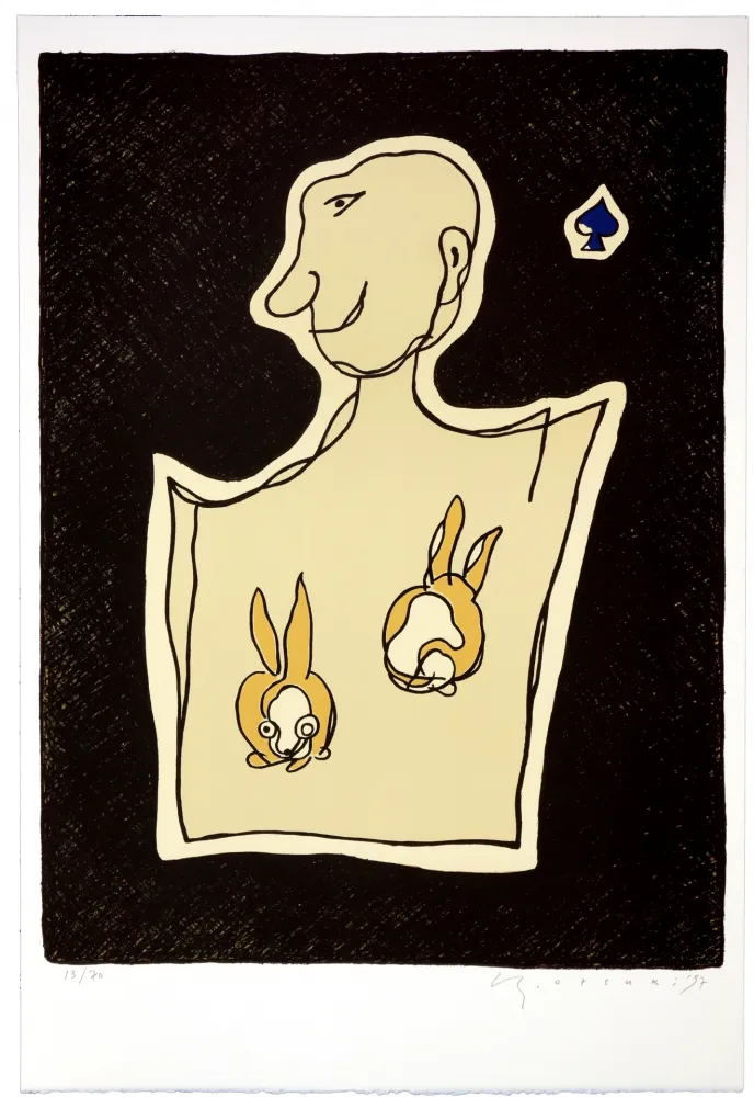 Litografia Otsuki - As de pique