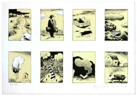 Litografia Otsuki - Je ne rentre pas à la maison