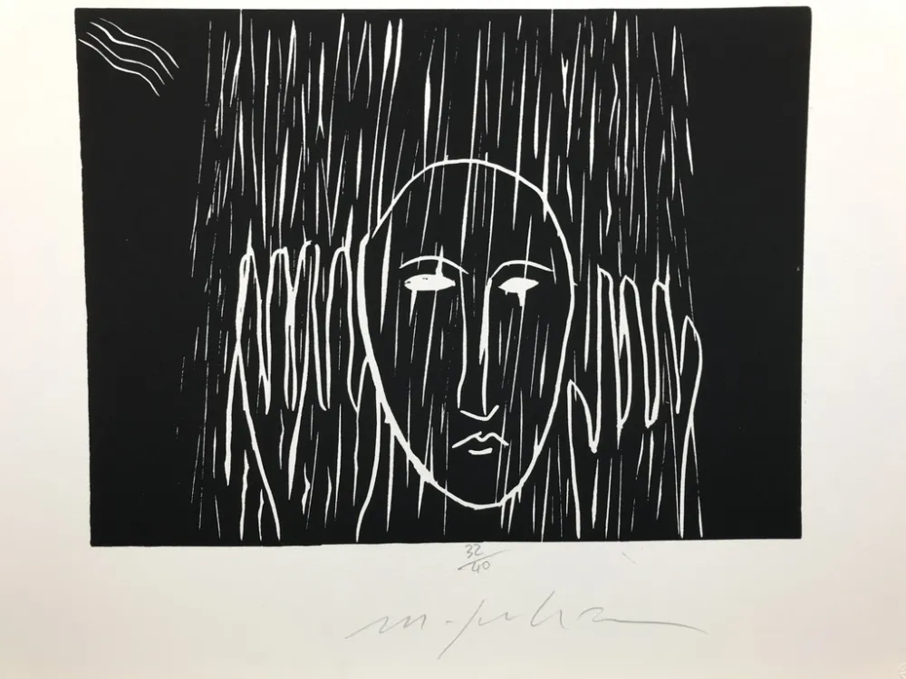 Incisione Paladino - Acquario