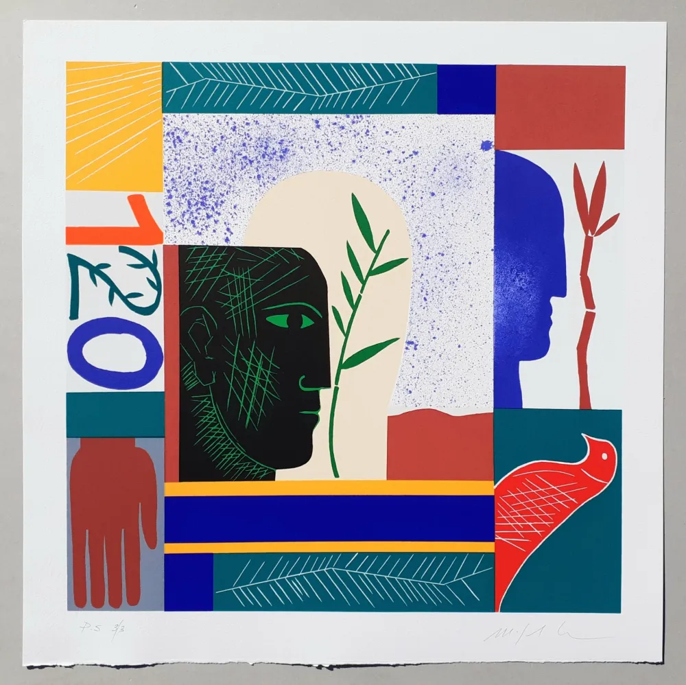 Serigrafia Paladino - Composizione