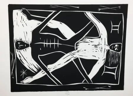 Incisione Paladino - Gemelli