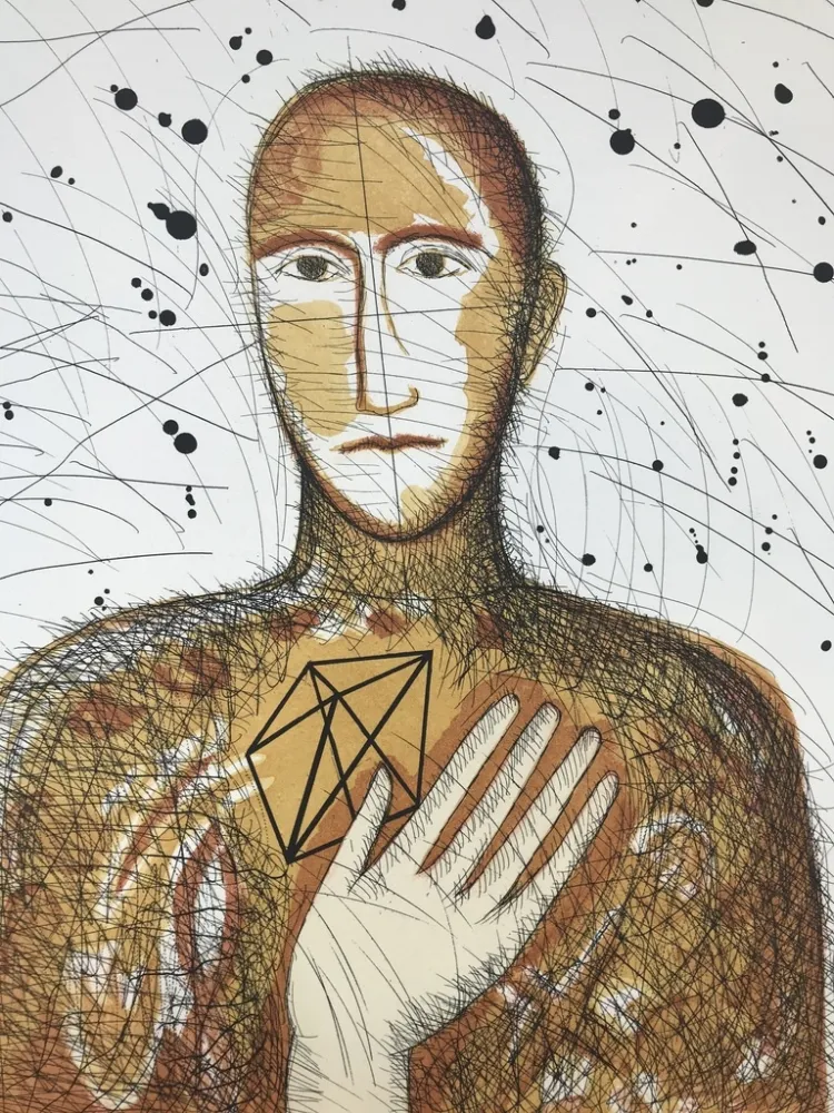 Acquaforte E Acquatinta Paladino - Geometrico