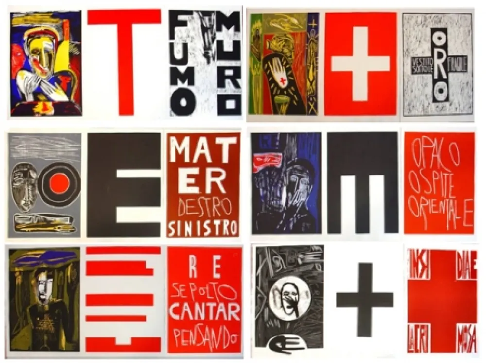 Incisione Su Legno Paladino - Lacrimose