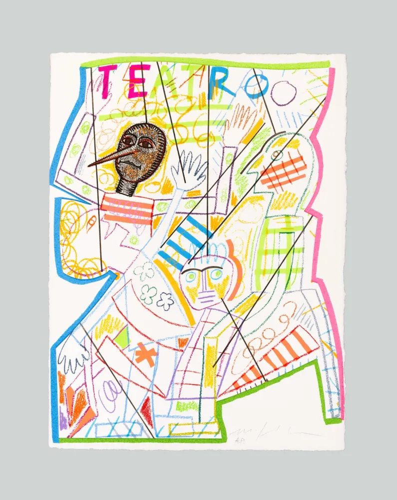 Serigrafia Paladino - Pinocchio