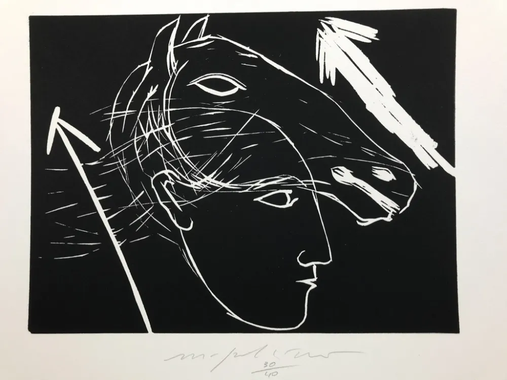 Incisione Paladino - Sagittario