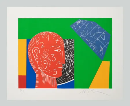 Linoincisione Paladino - Senza titolo