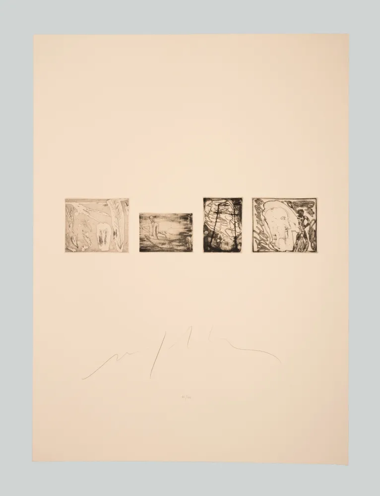 Incisione Paladino - Senza titolo