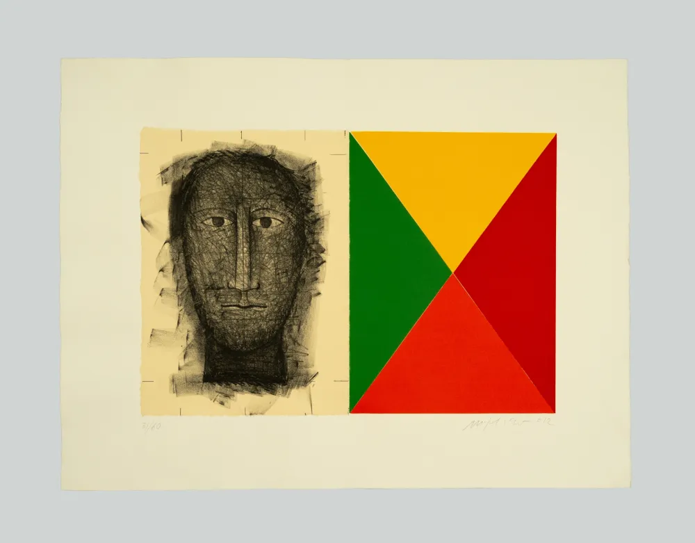 Litografia Paladino - Senza titolo