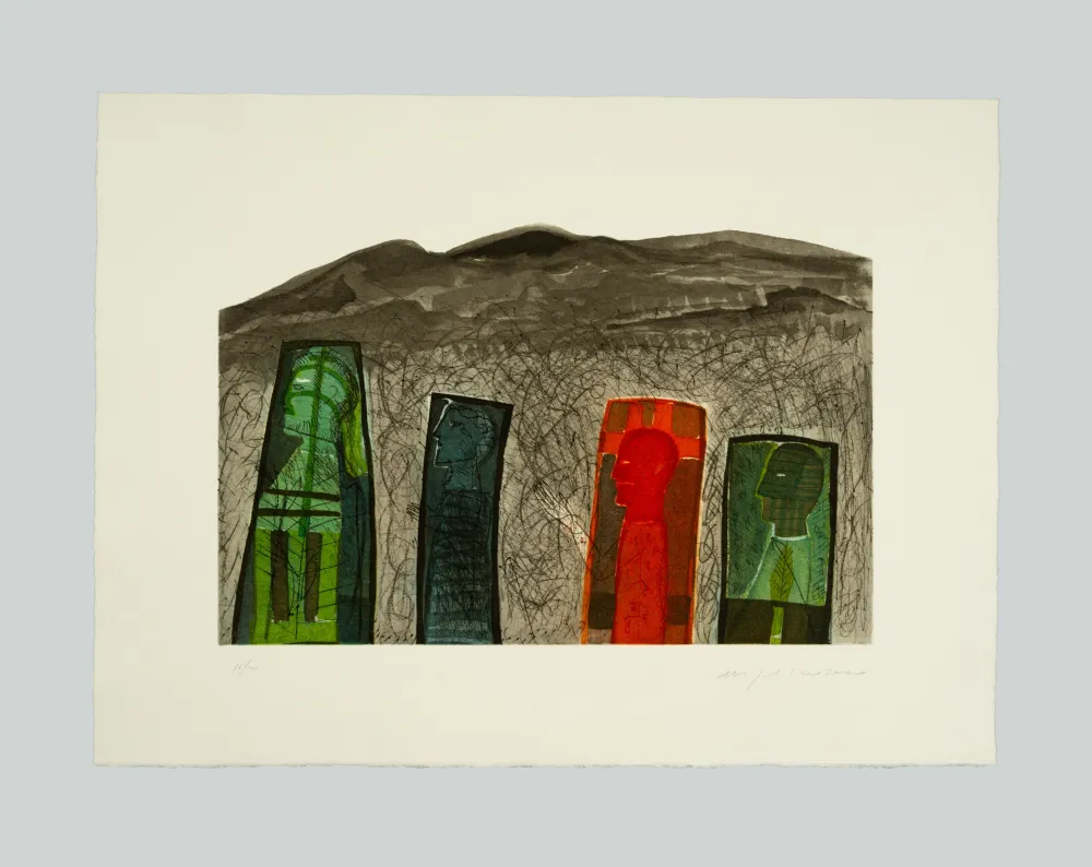 Acquaforte E Acquatinta Paladino - Sguardo a destra