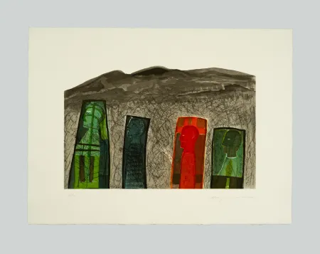 Acquaforte E Acquatinta Paladino - Sguardo a destra