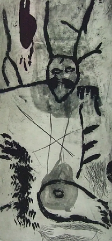 Incisione Paladino - Sirene (Trittico)