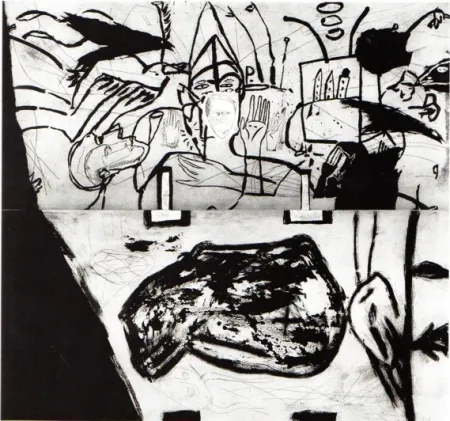 Acquatinta Paladino - Small Town