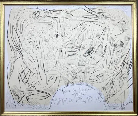 Acquatinta Paladino - Tane di Napoli 