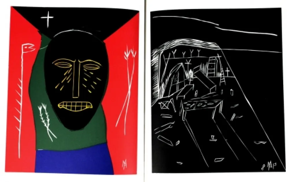 Linoincisione Paladino - Tristes Tropiques